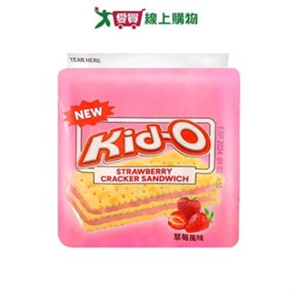 Kid-O三明治餅乾(草莓風味)136G【愛買】