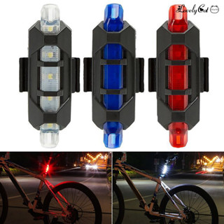 [開拓者]山地車燈騎行尾燈USB充電燈後警示燈 夜單車裝備腳踏車尾燈
