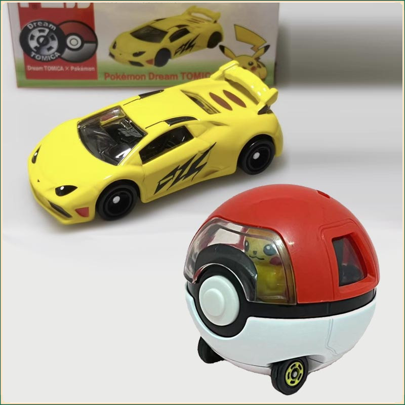 皮卡丘玩具車 合金車 TOMICA  玩具車 跑車模型 兒童玩具車 兒童禮物 卡通小車車 男孩禮物
