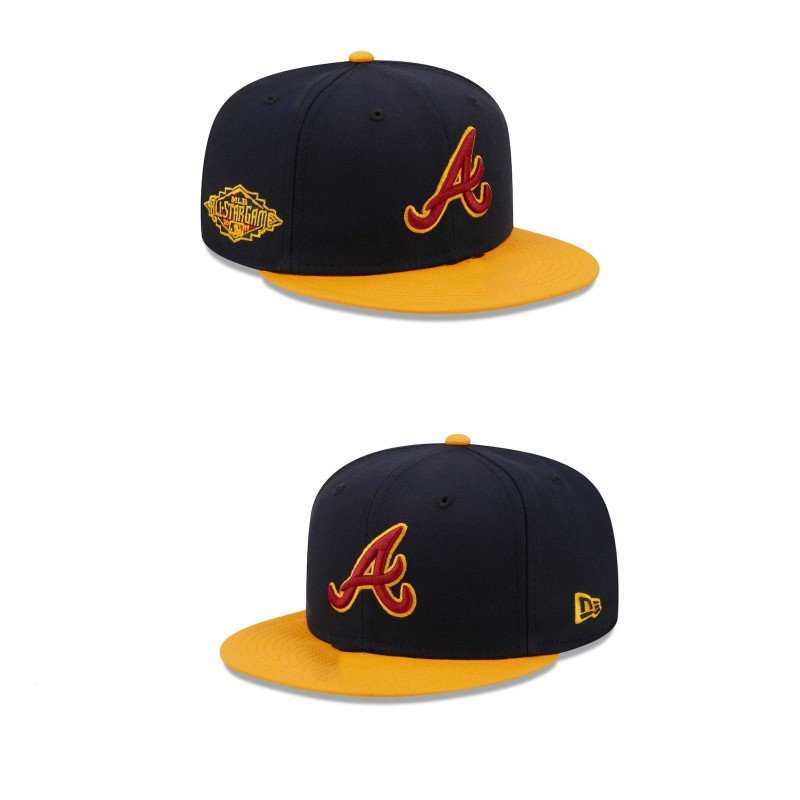 新時代可調帽MLB亞特蘭大勇敢者Snapback Cap Topi男士女士新款9FIFTY帽子運動嘻哈帽子