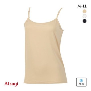 日本厚木ATSUGI內衣女吸汗速乾透氣夏季輕薄涼感彈力打底吊帶背心(A5647265CS)(日本直郵)1