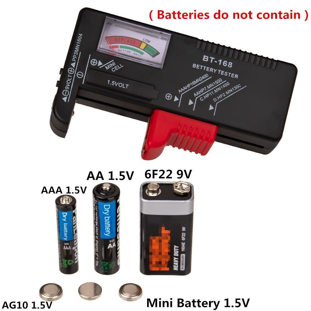 電池電量檢測器數字高精度乾電池容量電壓測試儀5/7號9V18650通用