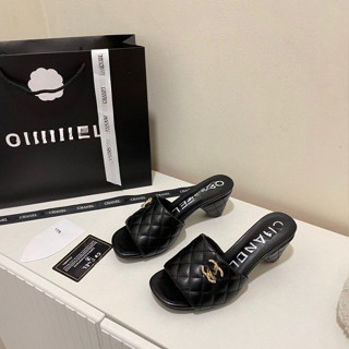 💛奎茵🌈頂級二手全新精品禮盒CHANEL夏季外穿跟鞋