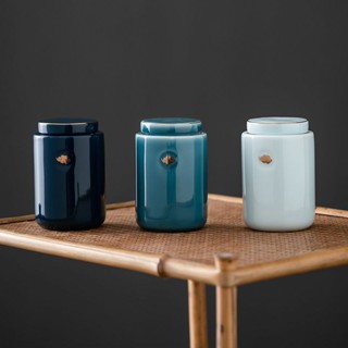 創意陶瓷茶葉罐茶葉盒隨身旅行便攜密封罐家用小號