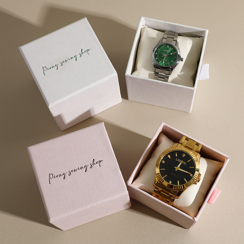 飾品盒 首飾盒 客製化 飾品袋 福臣logo訂製個性高級手錶盒 手鍊盒 珠寶盒 首飾飾品盒 紋理抽屜盒