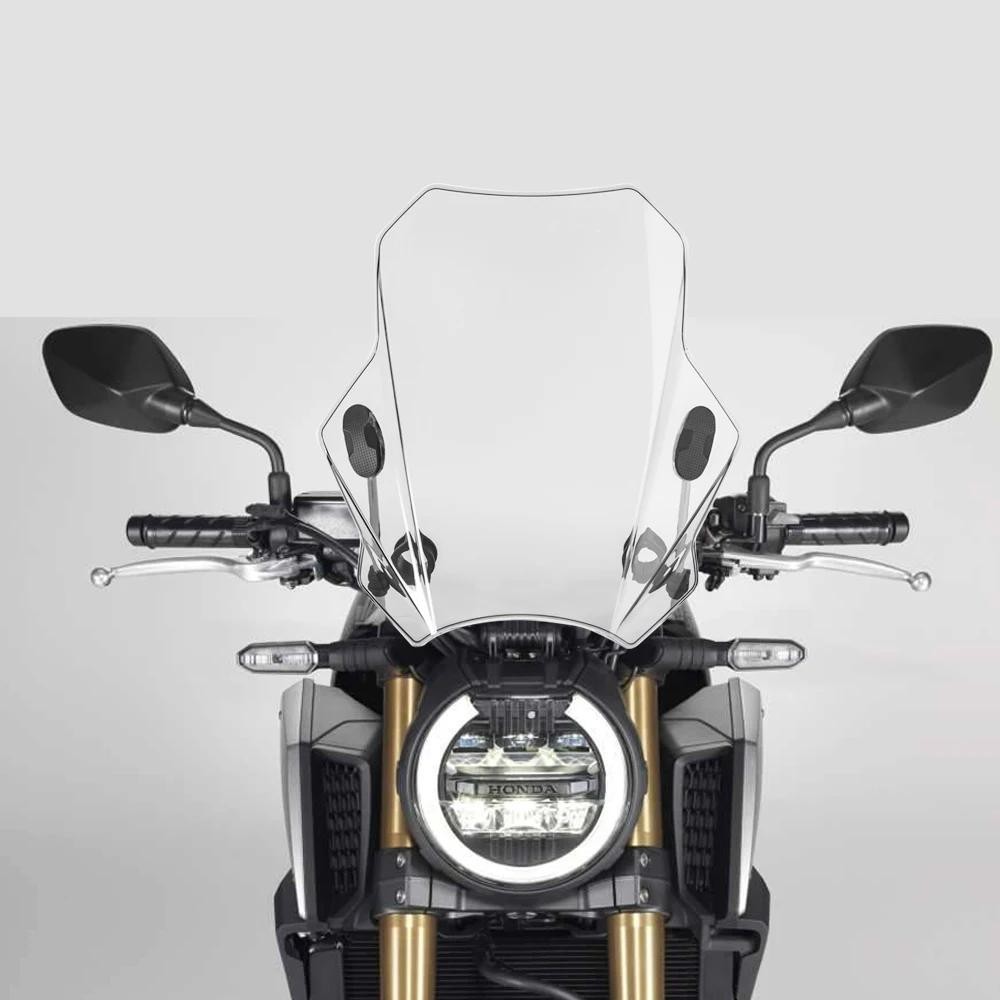 HONDA 摩托車擋風玻璃擋風玻璃氣流擋風板防蠅屏適用於本田 CB1000R CB650R CB 1000R 650R