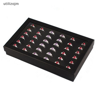 Utilizojm 耳環盒展示 36 槽珠寶收納盒托盤戒指盒收納時尚新款
