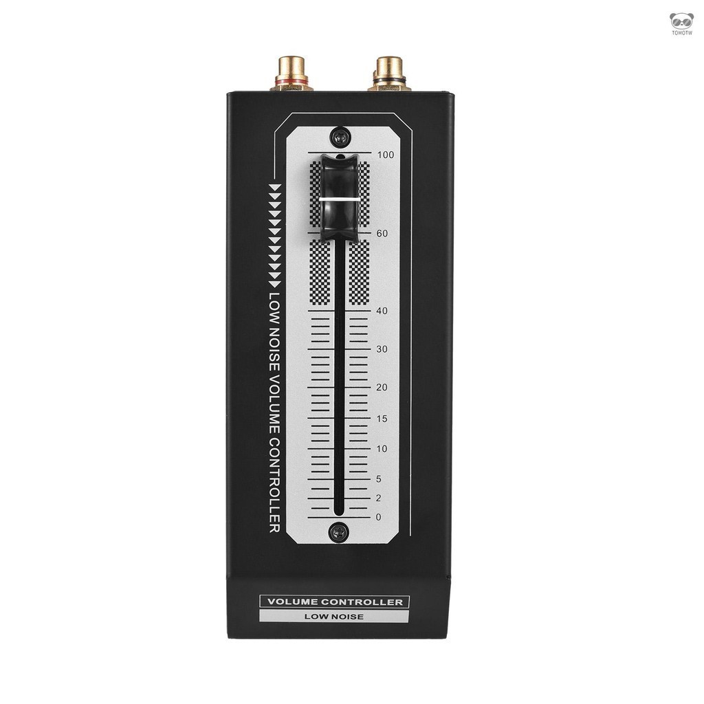 迷你低噪音音量控制器音量調節裝置無源前置放大器有源揚聲器音量調節控制器無需外接電源和無損輸出rca接口