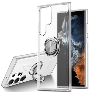 指環支架透明殼 三星S10 plus S10E手機殼S8 S9 plus A9 A7 2018車載磁吸軟殼 防摔保護套