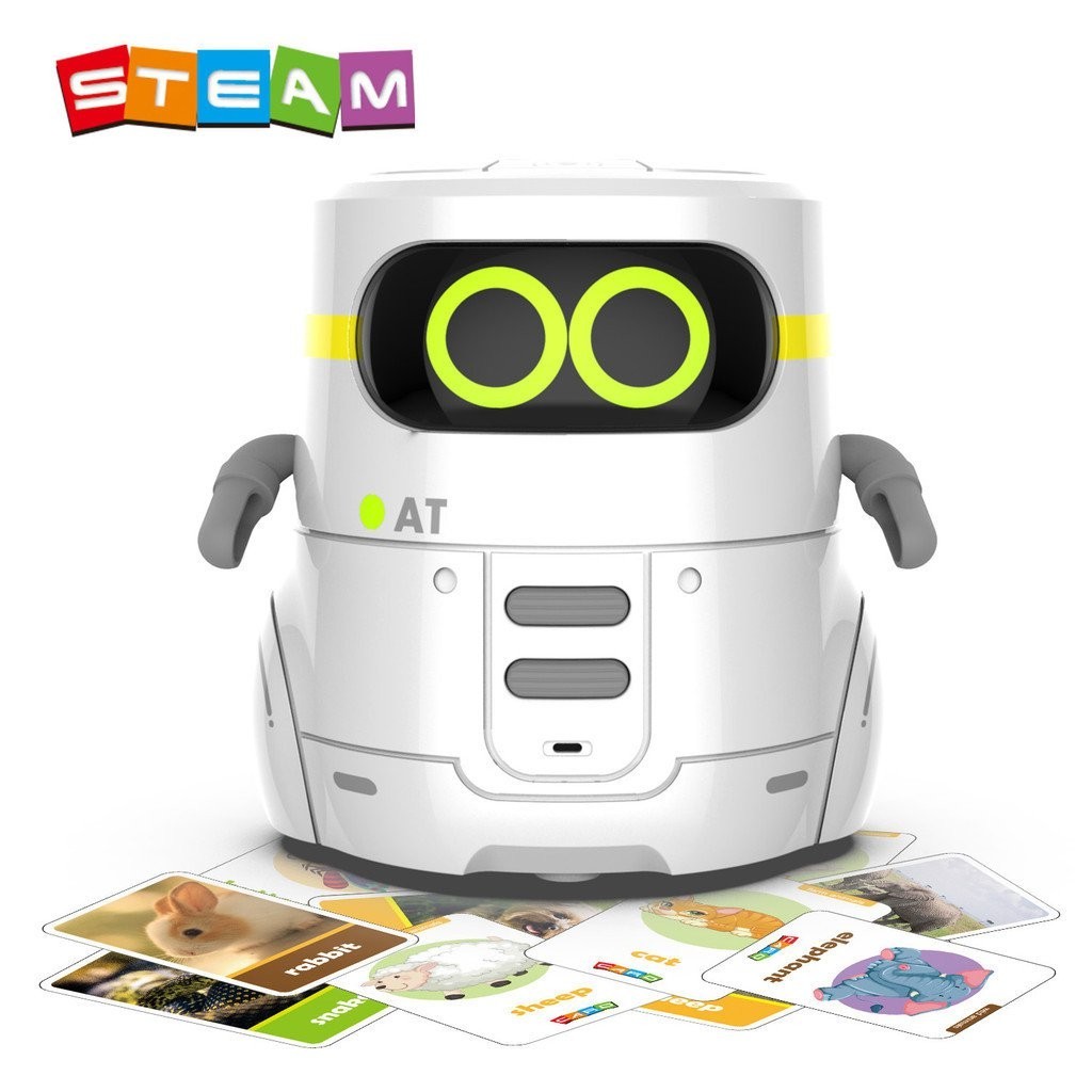 跨境熱賣 AT智能互動機器人 兒童益智玩具 萬向跳舞機器人 早教故事機 電動玩具
