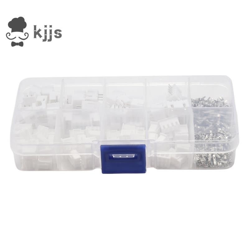 250pcs XH 2.54mm 2Pin 3Pin 4Pin 端子外殼接頭電線連接器
