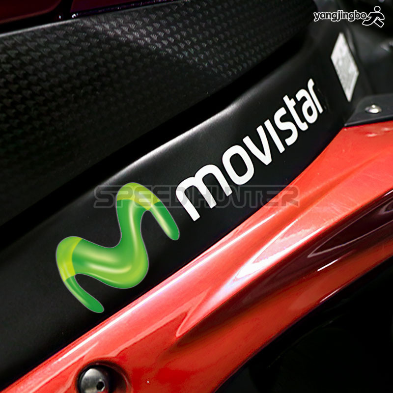 MOVISTAR YAMAHA羅西15年贊助商貼紙 機車個性裝飾防水反光貼