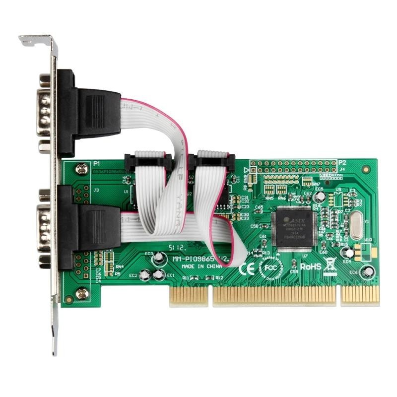 全新 PCI 串口卡 PCI 轉 COM 口 RS232 工業 PCI 串口卡 PCI 轉 COM 口 9Pin RS-