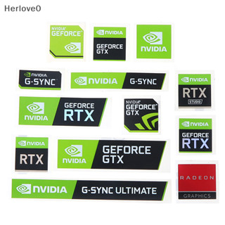 Herlove 5PCS 全新 NVIDIA GTX GEFORCE 筆記本電腦桌面標籤裝飾貼紙 TW