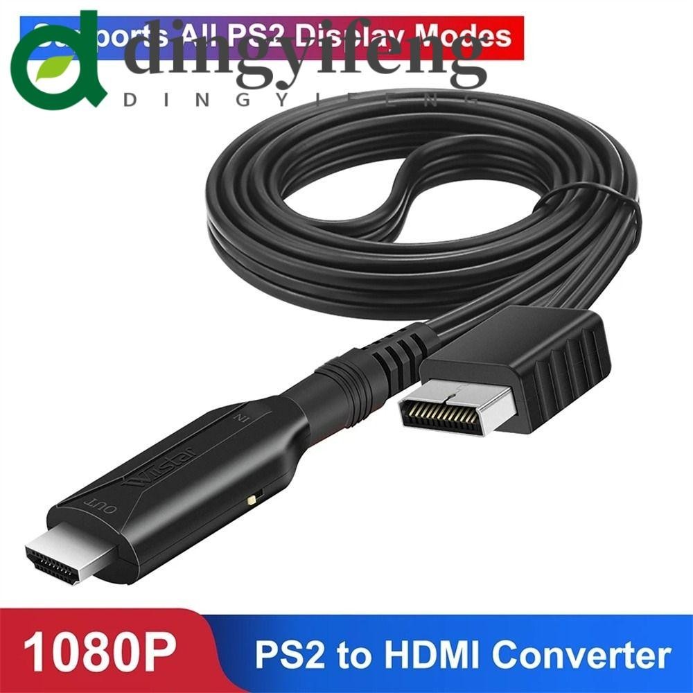 Dingyifeng PS2 到 HDMI 適配器視頻轉換傳輸接口適配器音頻視頻轉換器 Playstation 到 HD