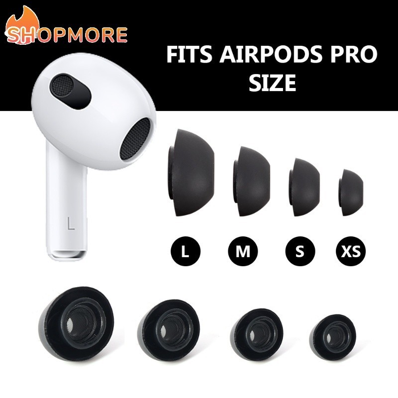 [奇妙] 矽膠替換耳塞軟矽膠耳塞兼容 AirPods Pro/Pro 2 無線藍牙耳機耳塞