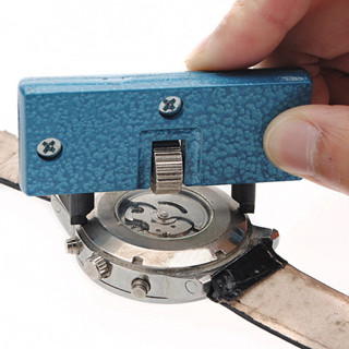 Pj 可調節手錶開啟器後蓋工具壓合器拆卸器扳手螺絲扳手維修套件工具手錶電池拆卸