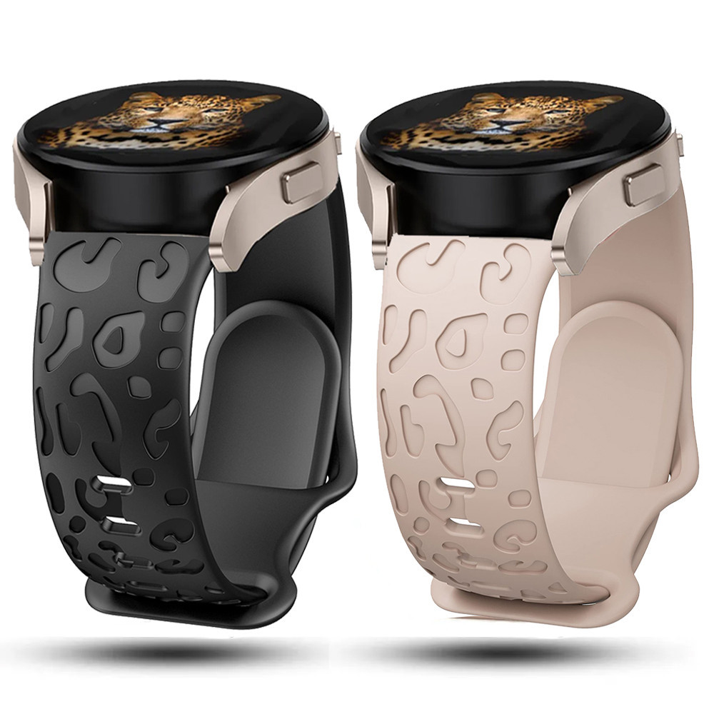 SAMSUNG 20 毫米錶帶花卉雕刻錶帶適用於三星 Galaxy Watch 6 5 4 40 毫米 44 毫米 Ge