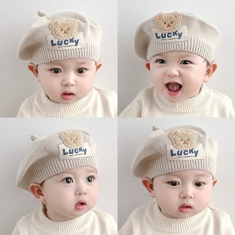 【BOBO】嬰兒帽子秋冬季可愛超萌男女寶寶針織毛線帽貝雷帽女童秋季套頭帽 兒童貝雷帽