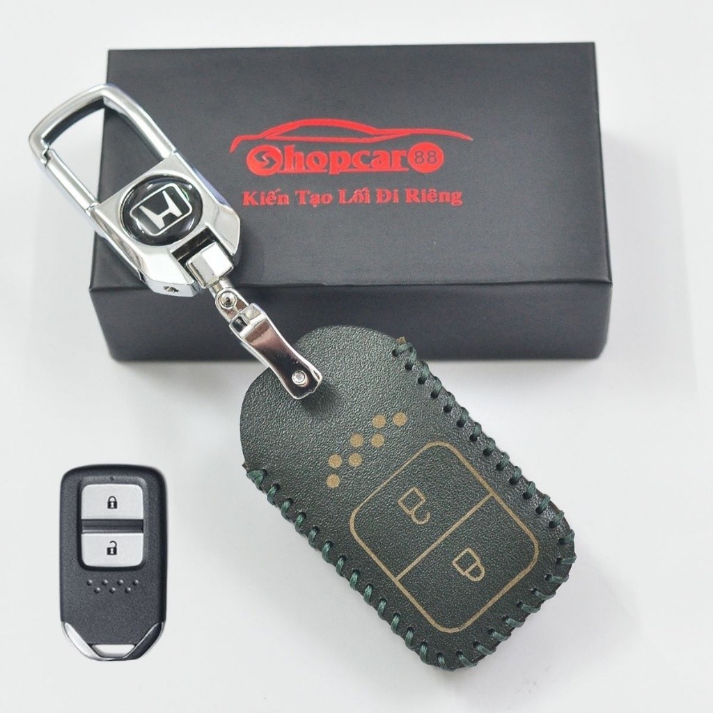 Honda City、CRV、HRV、思域的鑰匙皮套... 2 按鈕智能鑰匙。 如圖所示的標準模型 - 汽車配件