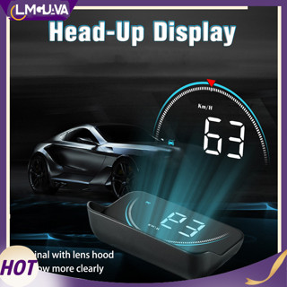 Lmg 汽車 OBD2 抬頭顯示器 OBD Hud 數字車速表彩色擋風玻璃投影儀