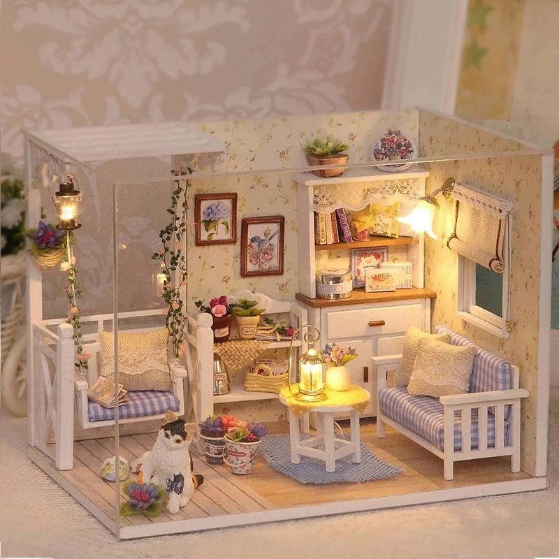 【3月上新】智趣屋diy小屋小貓日記手工房子建築模型玩具送女生閨蜜生日禮物