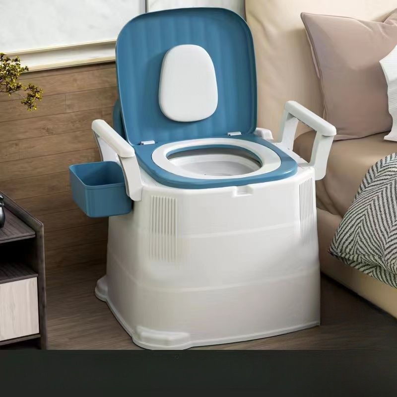 批發便攜式簡易臨時工地痰盂和老人馬桶椅帶成人可移動塑料馬桶