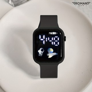 [魅力男士城]數字顯示方形LED電子錶學生運動款時尚個性手錶