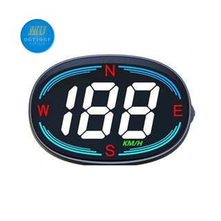 H2 汽車數字車速表 GPS HUD 抬頭顯示器適用於所有汽車卡車摩托車 KM/H 速度計汽車
