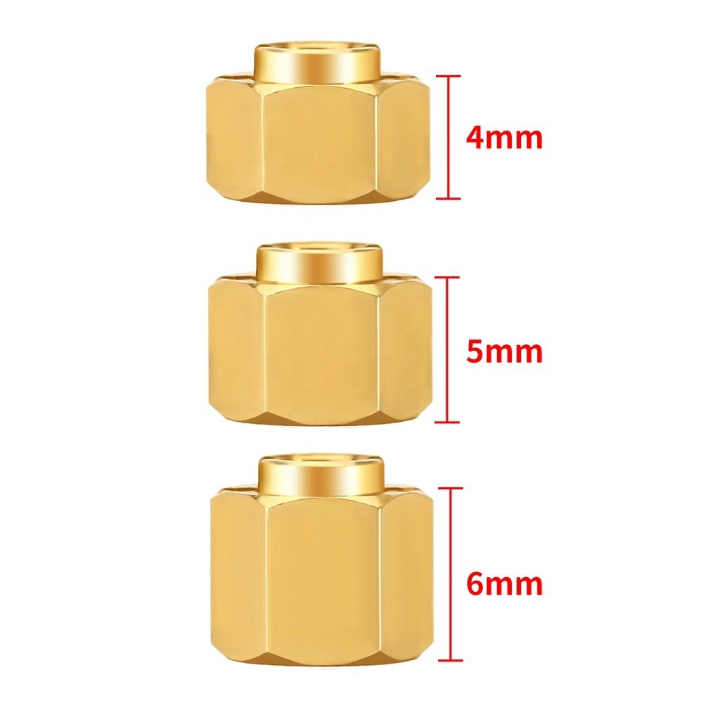 黃銅輪六角輪轂延長器適配器 4/5/6mm 適用於 1/18 RC 履帶車 TRX4M Bronco K10 升級零件