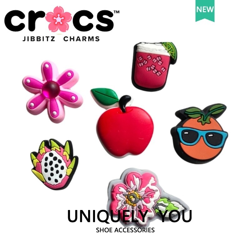 jibbitz crocs 鞋釦 火龍果 花朵 蘋果 可愛卡通鞋附件