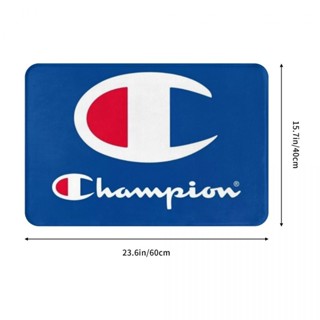 新款 Champion (2) 浴室法蘭絨地墊 廁所衛生間防滑腳墊 茶几門口吸水地墊 速乾進門地毯 客廳沙發臥室洗手間地