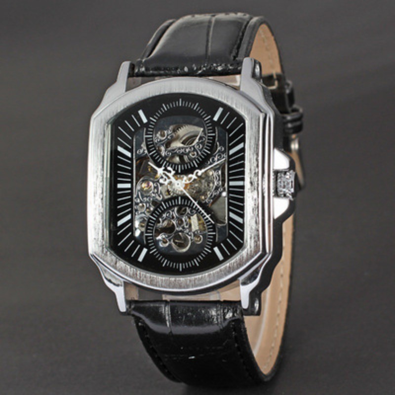 Winner 勝利者手錶 男士大表盤機械手錶 鏤空自動商務休閒男士腕錶 商務手錶 手錶 腕錶禮物