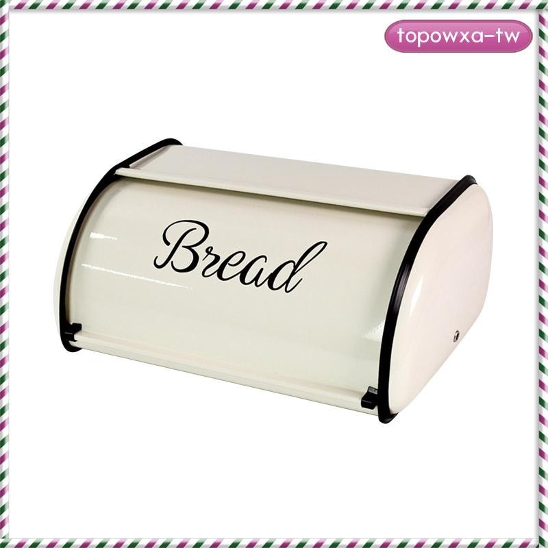 [TopowxaTW✿] 麵包箱金屬麵包盒多用途、仿古、復古廚房櫃檯麵包架容器