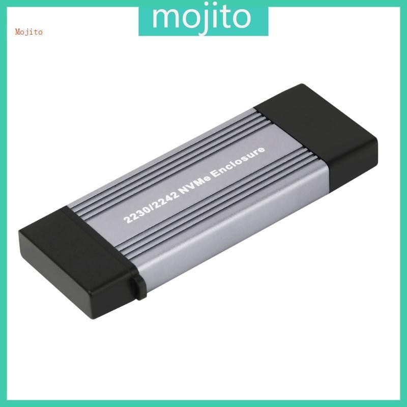 Mojito NVME 外殼外殼 M 2 轉 USB 3 1 Gen 2 10Gbps 鋁製外置 SSD 外殼盒
