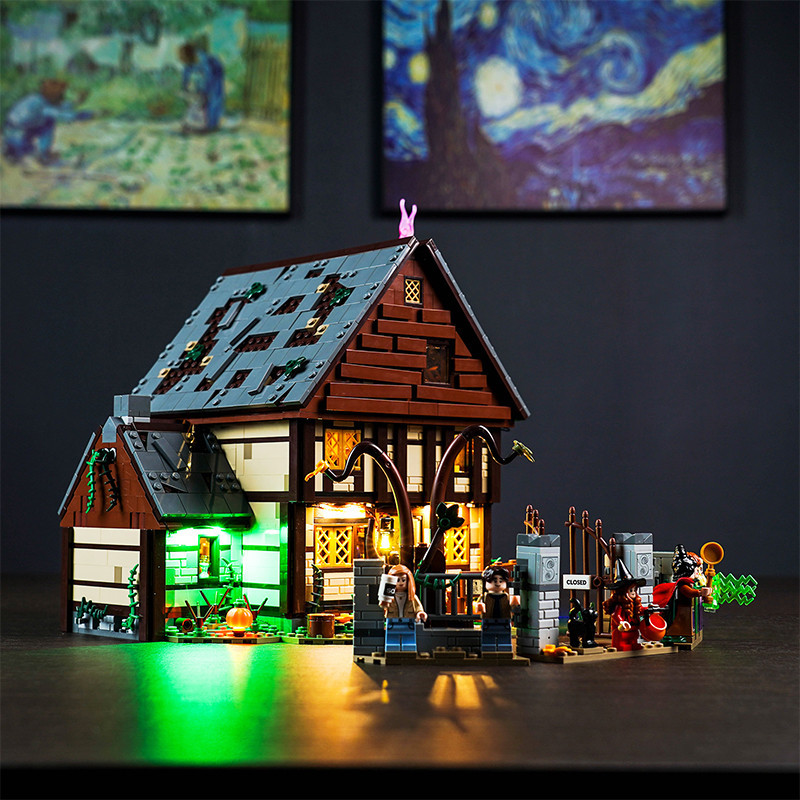 【精品燈飾】適用於樂高21341桑德森姐妹的魔法屋積木模型DIY發光燈飾配件LED