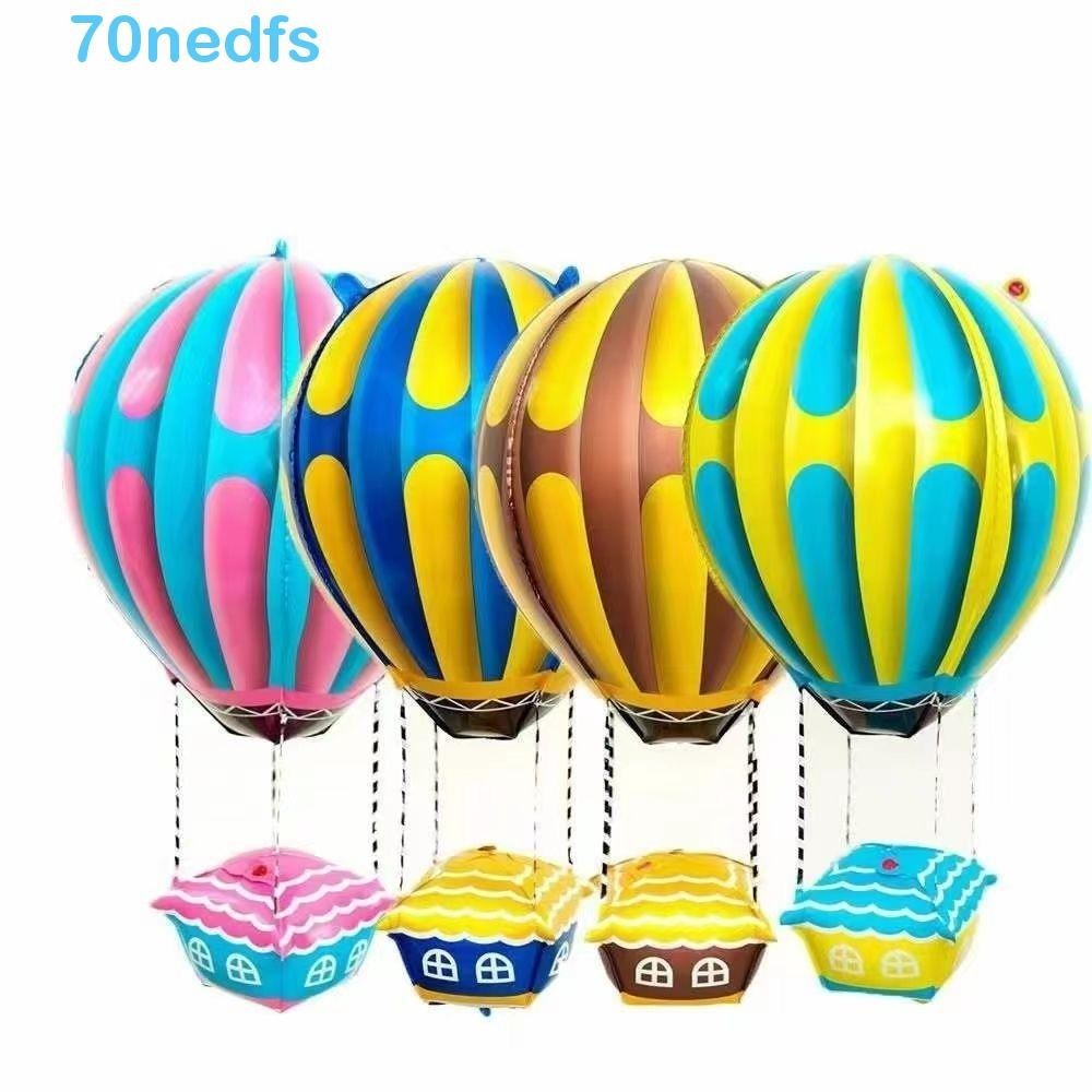 NEDFS4D熱氣球,卡通可愛鋁箔氣球,兒童玩具充氣加厚派對裝飾氣球家居裝飾