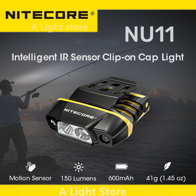 Nitecore NU11頭燈釣魚頭燈野營頭燈登山頭燈登山手電筒觸摸跑步頭燈