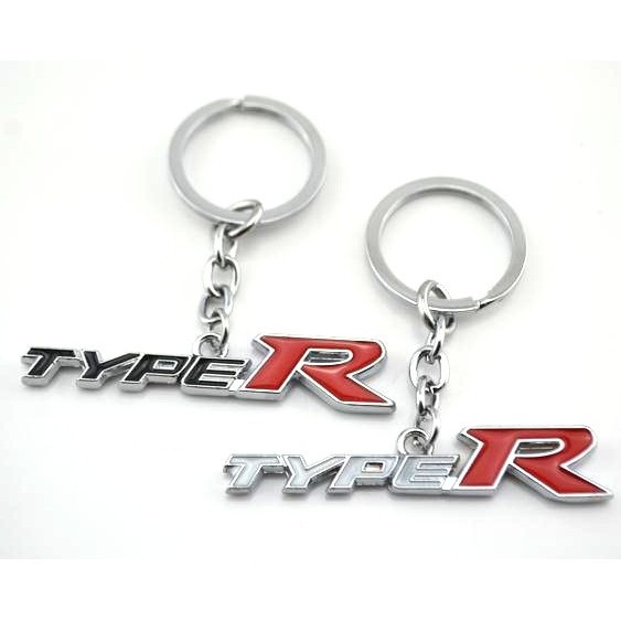 適用於HONDA本田汽車改裝金屬個性創意鑰匙扣TYPE R車用鋅合金吊飾