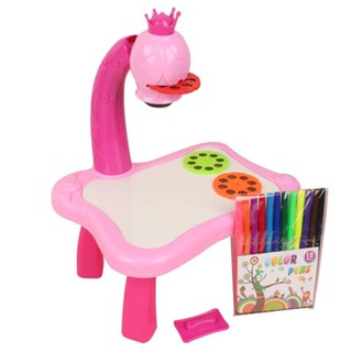 小鹿投影桌智能繪畫寫字板兒童發光玩具寫字畫畫板