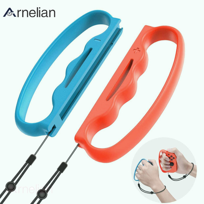 Arnelian 1 對腕帶手繩掛繩適用於 Nintend Switch Joy-con 健身拳擊遊戲輔助工具手柄