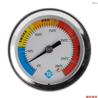 不銹鋼溫度計雙金屬溫度計錶盤溫度計 0~280°C 用於燒烤燒烤爐