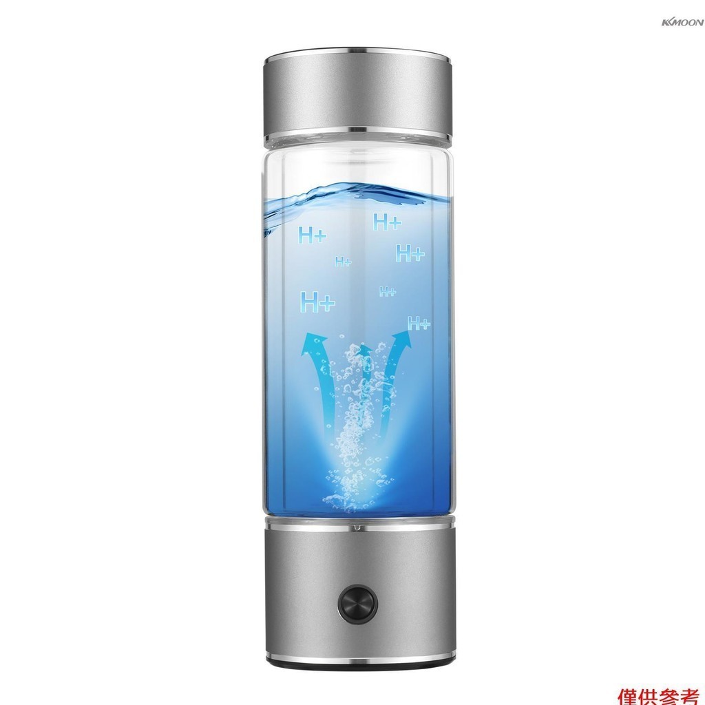 氫水發生器瓶 - 採用 SPE PEM 技術的便攜式氫氣水離子發生器機 330ml Type-C 可充電富氫水玻璃健康杯