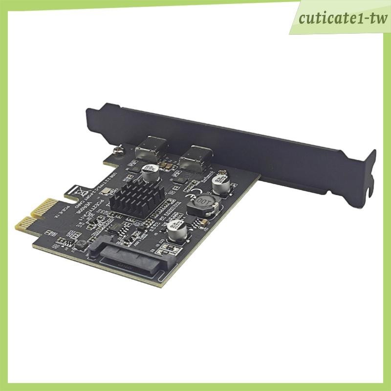 [CuticatecbTW] Pci E 1x 轉 USB3.2 Type C 擴展卡適配器專業台式電腦