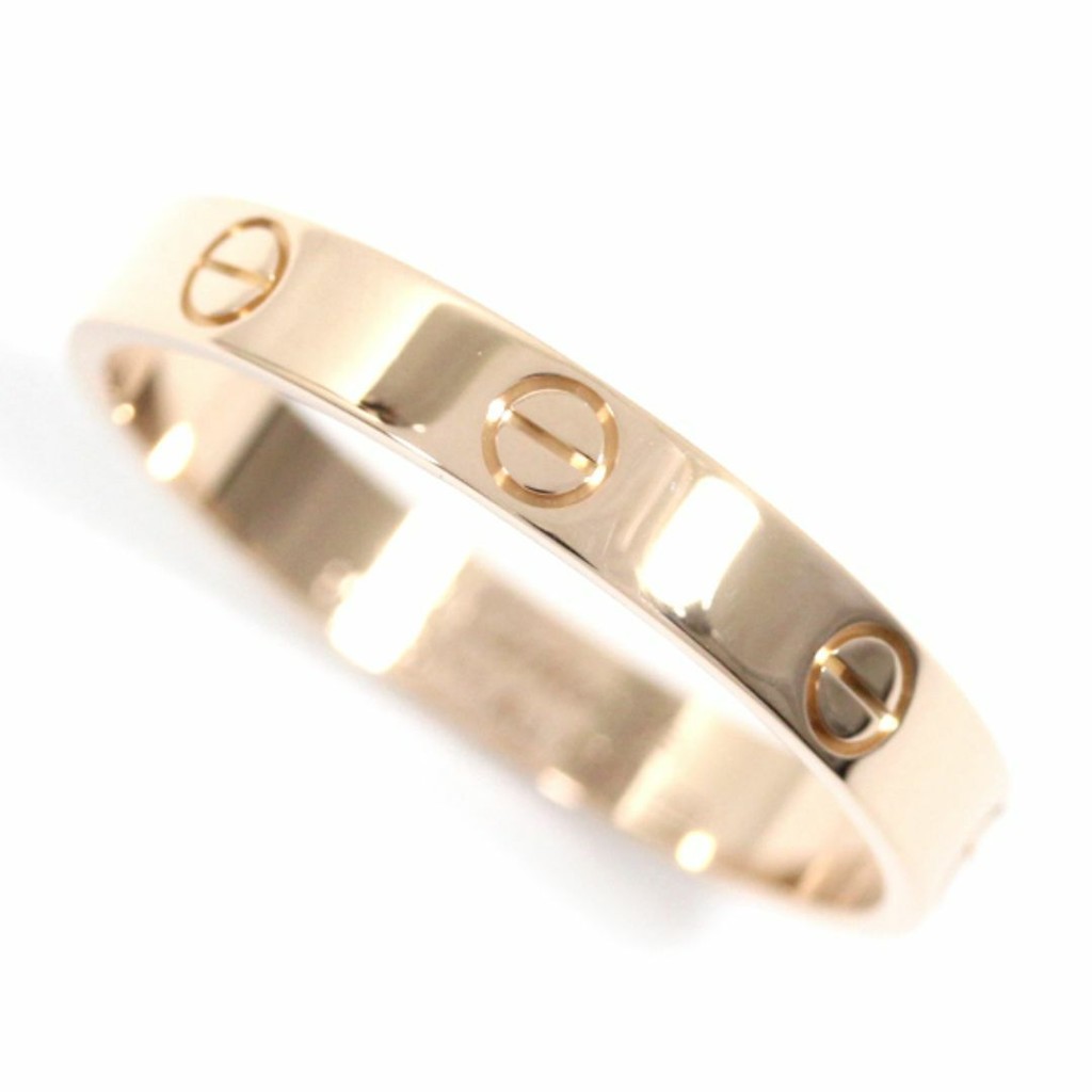 Cartier 卡地亞 戒指 指環 Mini Love系列 18K PG 金 粉紅色 日本直送 二手