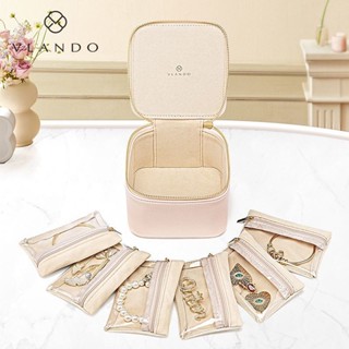 新品特價💕VLANDO唯蘭朵2025新款可拆卸首飾收納盒便攜旅行高階感黃金收納袋