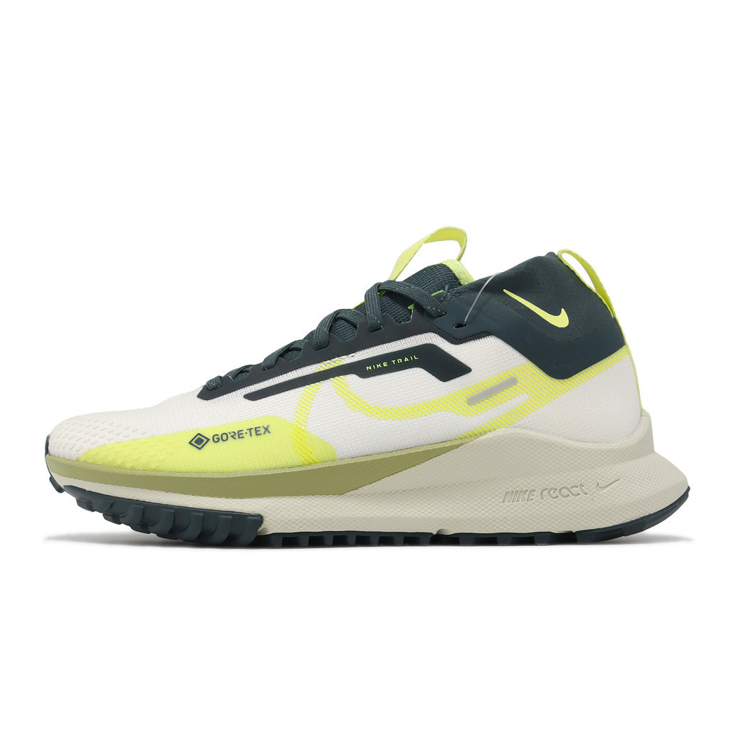 Nike 越野跑鞋 Wmns Pegasus Trail 4 GTX 防水 米白 綠 女鞋 ACS FN7771-100