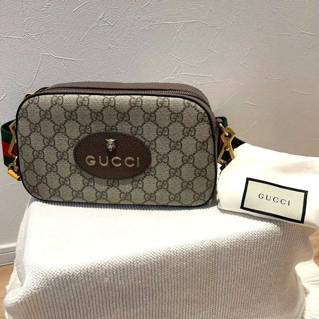 GUCCI 古馳 肩背包 GG Supreme 老虎 日本直送 二手