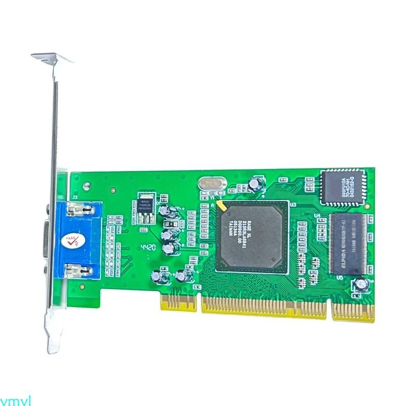 Ymyl VGA 顯卡 ATI Rage XL 8MB PCI VGA 顯卡多顯示器拖拉機卡