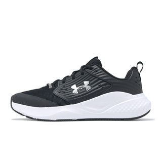Under Armour 訓練鞋 Charged Commit TR 4 黑 白 健身 UA 男鞋 3026017004